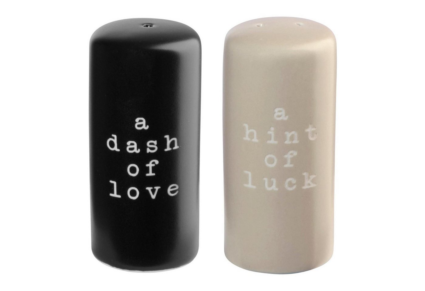 ASA SELECTION Salz- / Pfefferstreuer HEY!, Schwarz, Weiß, New Bone China, Ø 3,2 x H 6,5 cm ASA SELECTION Salz- / Pfefferstreuer HEY!, Schwarz, Weiß, New Bone China, Ø 3,2 x H 6,5 cm von ASA SELECTION