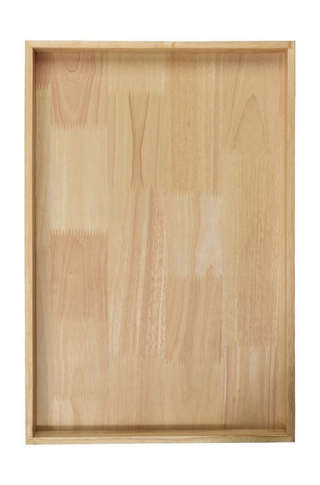 ASA SELECTION Tablett Holztablett rechteckig natur 52 x 35,5 cm, Gummibaumholz, Küche, Kochen, Backen von ASA SELECTION