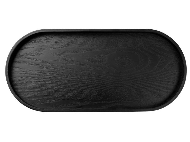 ASA SELECTION Tablett wood Holztablett oval schwarz 35,5x16,5cm, Natur, Küche, Kochen, Backen von ASA SELECTION
