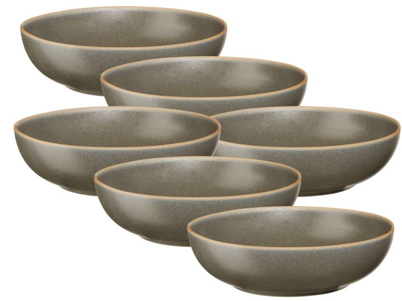 ASA SELECTION Teller-Set Saisons Pastateller beluga 21cm Set6, Steinzeug, Geschirr von ASA SELECTION