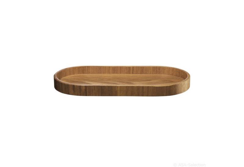 ASA SELECTION Tablett Wood Oval Eiche 35,5 cm, Eichenholz von ASA SELECTION