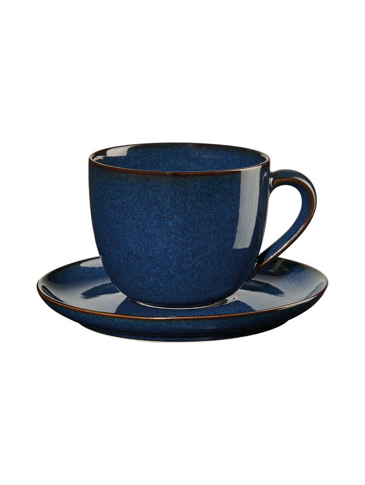ASA SELECTION Tasse ASA Selection saisons Cappuccinotasse mit Unterteller, Midnight Blue, Steinzeug ASA SELECTION Tasse ASA Selection saisons Cappuccinotasse mit Unterteller, Midnight Blue, Steinzeug von ASA SELECTION