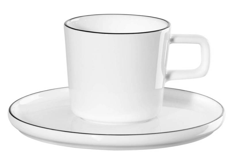 ASA SELECTION Tasse à table oco ligne noire Espressotasse m U. 0,08 l, Fine Bone China, Geschirr von ASA SELECTION