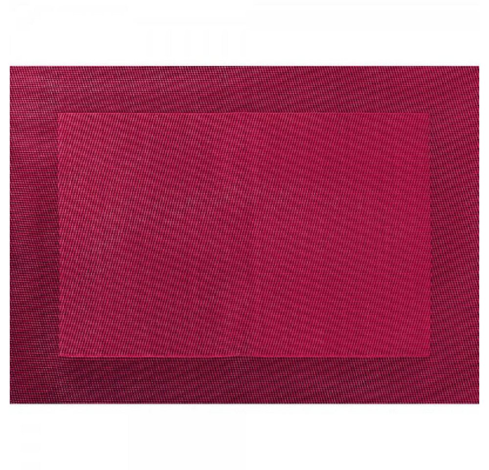 ASA SELECTION Tischdecke Asa Tischset mit gewebtem Rand Granatapfelrot (46 x 33 cm) von ASA SELECTION