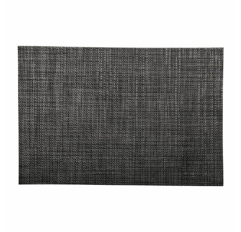 Platzset, PVC Placemats Schwarz / Silber 33 x 46 cm, ASA SELECTION von ASA SELECTION