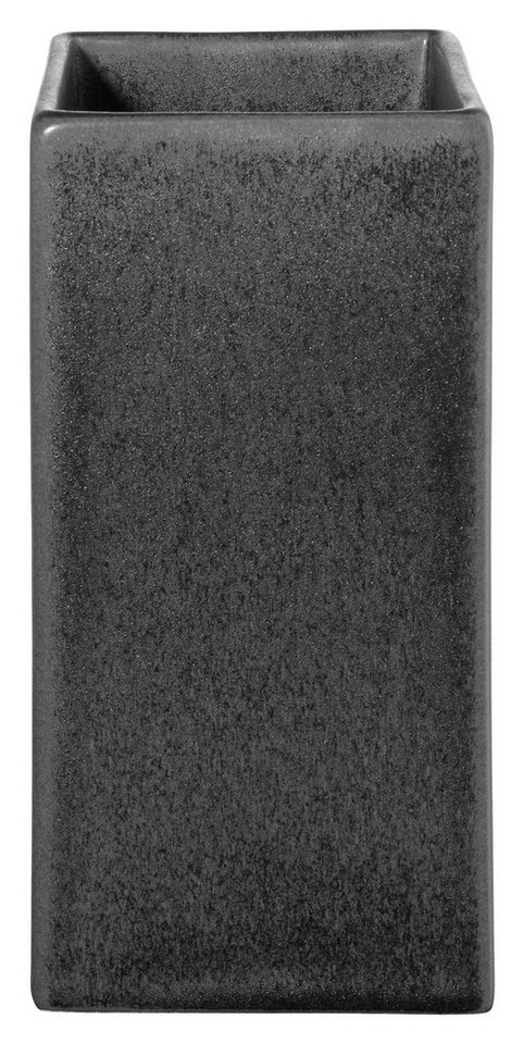 ASA SELECTION Dekovase QUADRO, Vase, Schwarz, Keramik, H 16 cm von ASA SELECTION