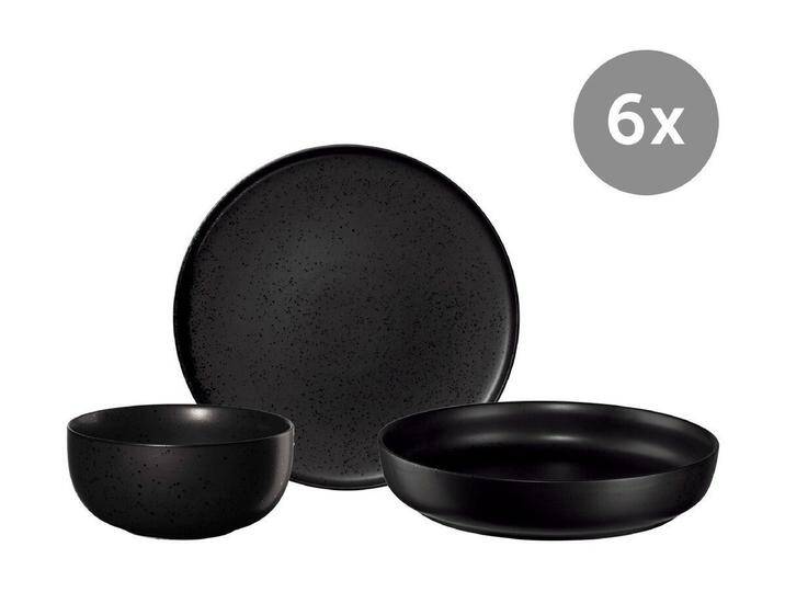 ASA SELECTION Geschirr-Set Frühstücksset ASA 18-tlg., Porzellan, schwarz ASA SELECTION Geschirr-Set Frühstücksset ASA 18-tlg., Porzellan, schwarz von ASA-Selection