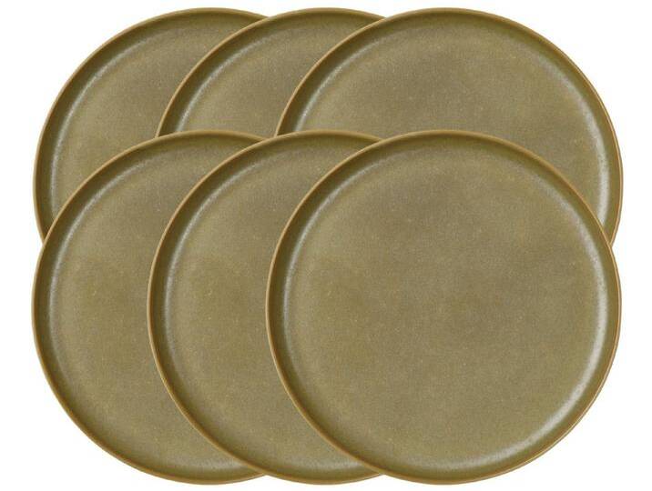 ASA SELECTION Teller-Set COPPA Brotteller miso 15 cm Set6, Porzellan, gelb von ASA-Selection