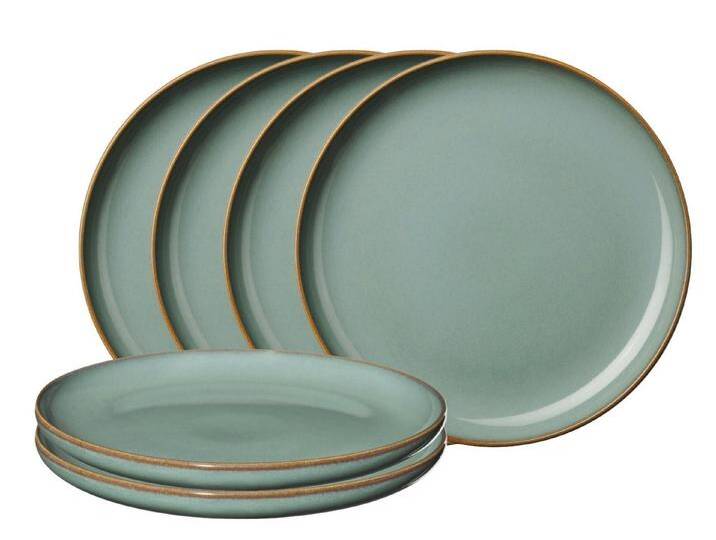 ASA SELECTION Teller-Set SAISONS Dessertteller eucalyptus 21cm Set6, Steinzeug, grün von ASA-Selection