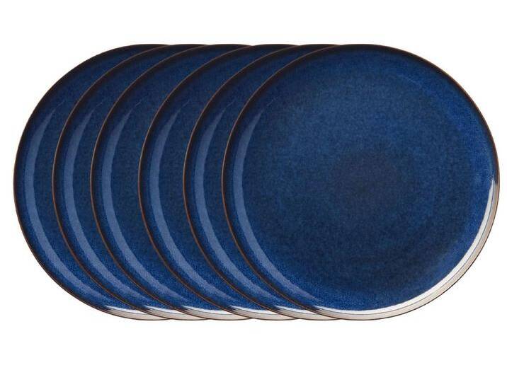 ASA SELECTION Teller-Set SAISONS Dessertteller midnight blue 21cm Set6, Steinzeug, blau von ASA-Selection