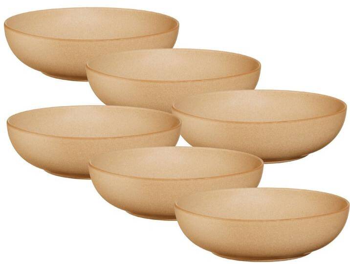 ASA SELECTION Teller-Set Saisons Pastateller almond 21 cm Set6, Steinzeug, Geschirr, braun von ASA-Selection