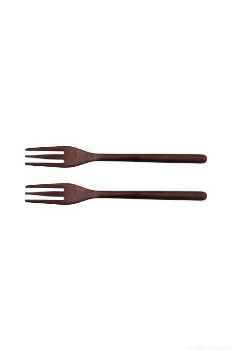 ASA Selection 2er-Set Gabeln Wood in Farbe braun von ASA Selection