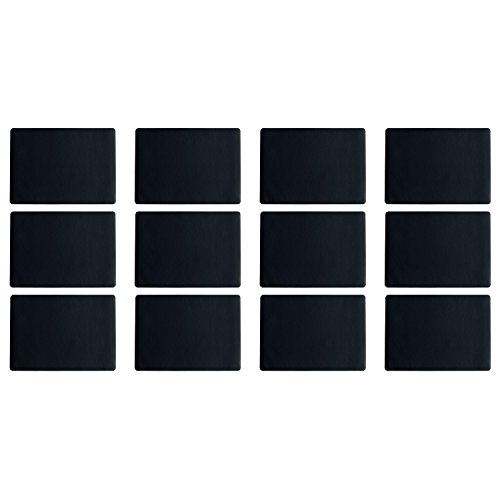 ASA Selection 7805420 Lederoptik Tischset, 46 x 33 cm, Polychlorid, schwarz (12er Pack) von ASA Selection