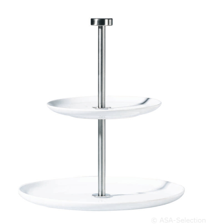 ASA Selection Etagere 2 stufig ATABLE in Farbe weiß glänzend von ASA Selection