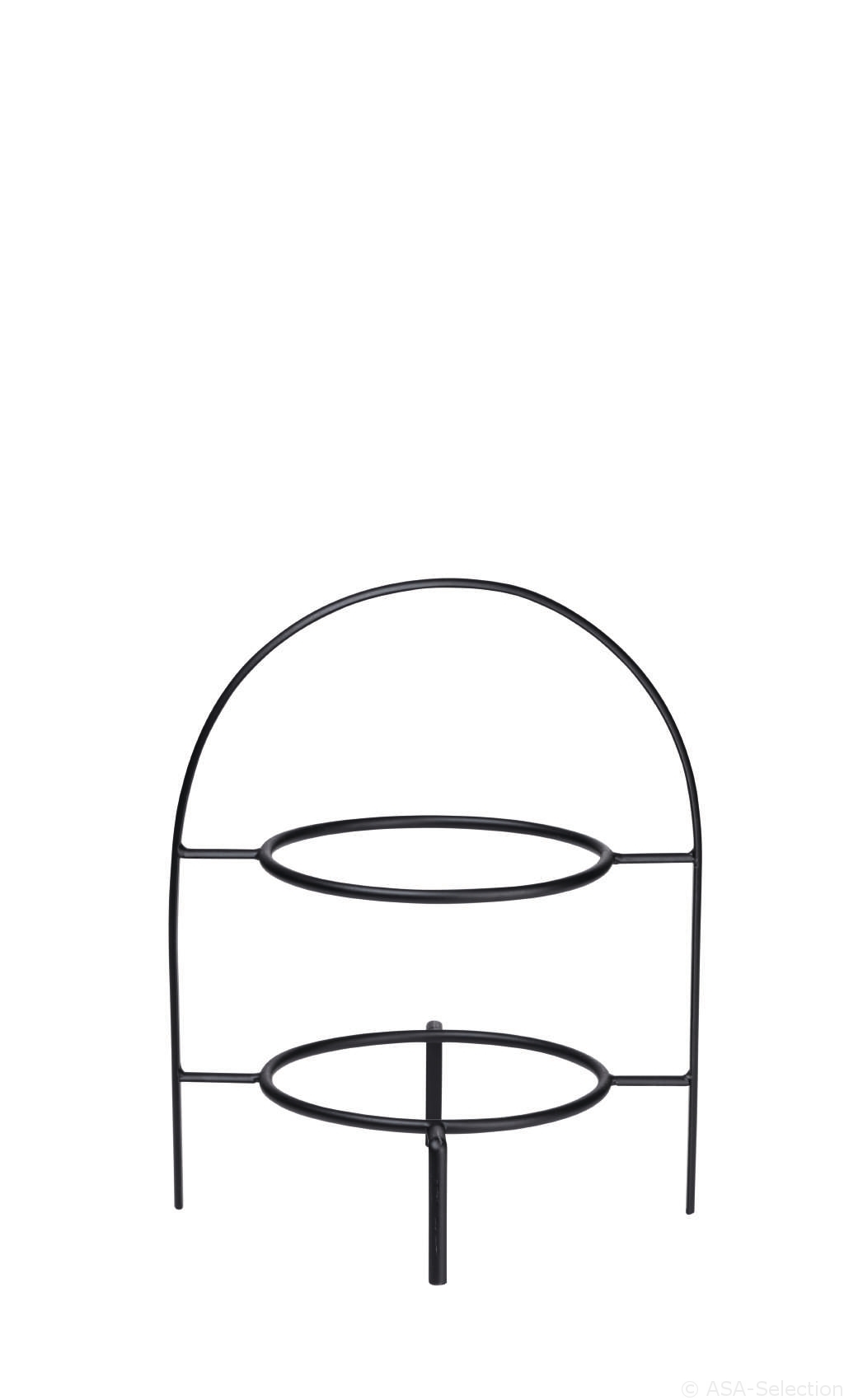 ASA Selection Etagere 2-stufig für LIGNE NOIRE in Farbe schwarz matt von ASA Selection