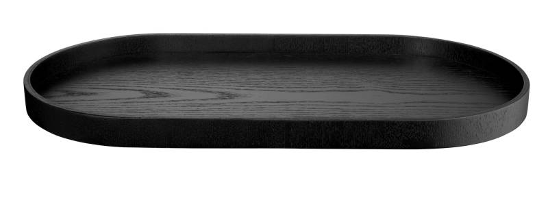 ASA Selection Holztablett oval WOOD ca. B22,5 H2,4 T44 cm in fb. schwarz,ca. 44 x 22,5 cm von ASA Selection