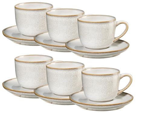 ASA Selection SAISONS Cappuccinotasse mit Untertasse Sand Set6 von ASA Selection