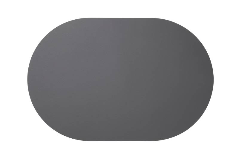 ASA Selection Tischset oval LEATHER OPTIC in Farbe anthrazit matt von ASA Selection