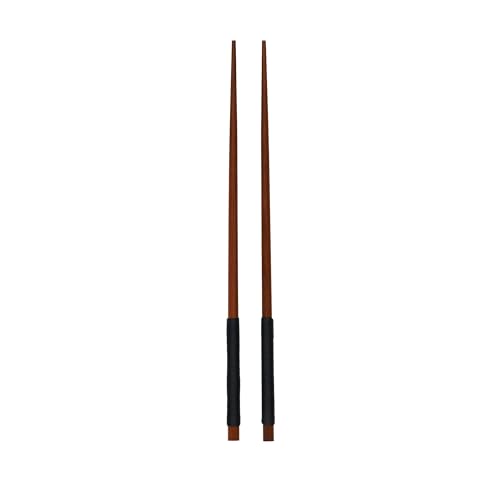 2er Set Stäbchen m. schwarzem Nylongriff, L. 25 cm, Akazie [Set] von ASA