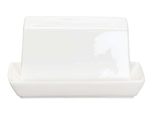 ASA 1984013 Butterdose, Porzellan, Weiß, 15.7 x 12.8 x 8 cm von ASA