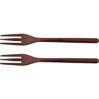 ASA 2er Set Gabeln, Akazie L. 15 cm, B.1,8 cm, H. 1,2 wood von ASA
