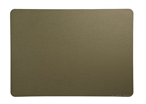 ASA Leder Tischset, PVC, Rough Olive, 46cm von ASA