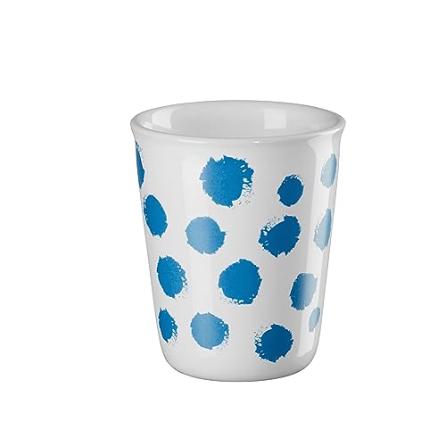 ASA - Becher - Espresso - Weiß/BLau/Tupfen - Porzellan - Ø 6,5 cm x H: 7cm - Fassungsvermögen - 0,1 l. von ASA