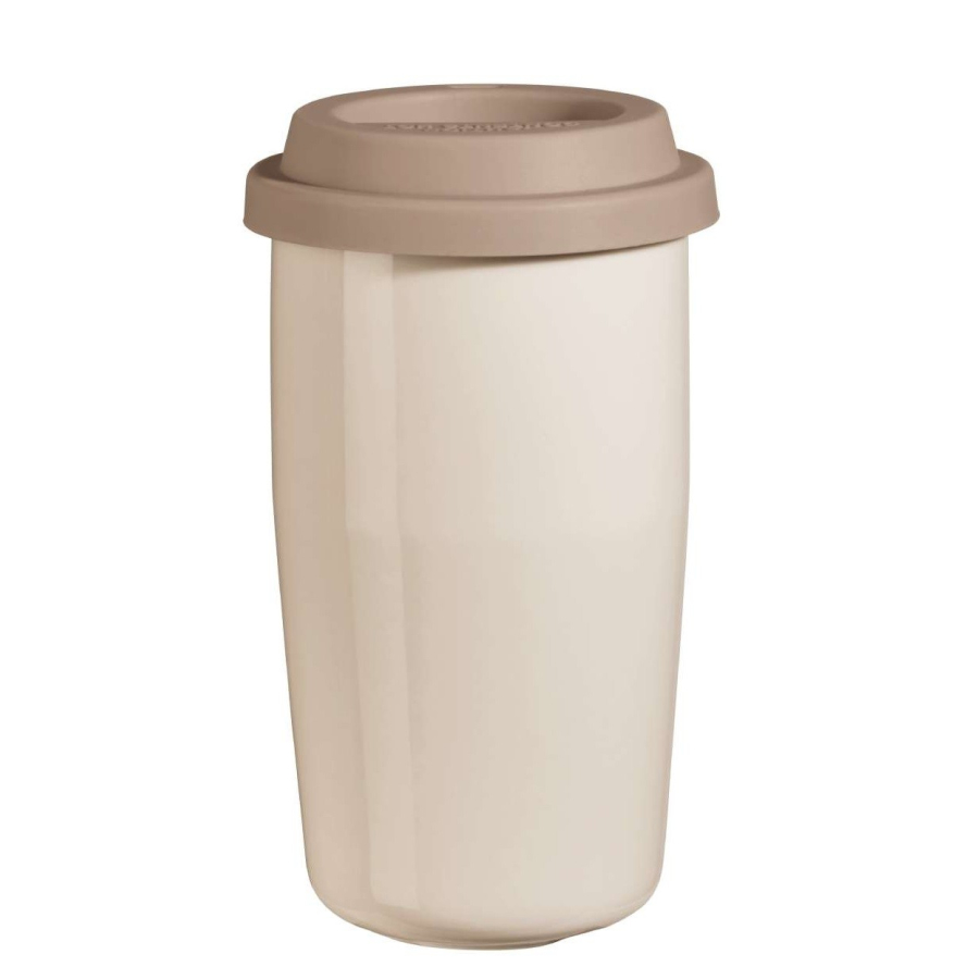 ASA CUP & GO Thermobecher XL - creme-braun - Ø 8,5 cm - H 14,5 cm - 350 ml von ASA
