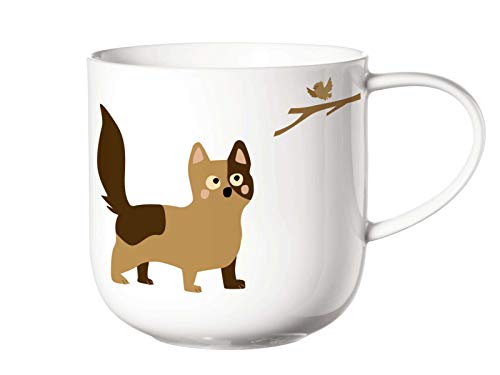 ASA Coppa Hunting Cats Henkelbecher Fine Bone China Weiß 0,4l, Größe: 9,2cm x 9,5cm, 19441014 ASA Coppa Hunting Cats Henkelbecher Fine Bone China Weiß 0,4l, Größe: 9,2cm x 9,5cm, 19441014 von ASA