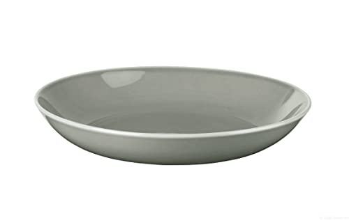 ASA Kolibri Pastateller aus Porzellan in der Farbe Grau, Maße: 24cm x 24cm x 4,5cm, 25301250 von ASA