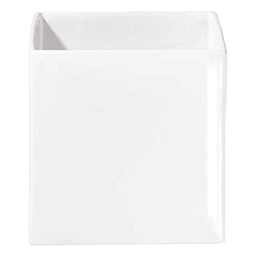 ASA 4623005 Quadro Übertopf Keramik 18 x 18 x 18 cm, weiß von ASA