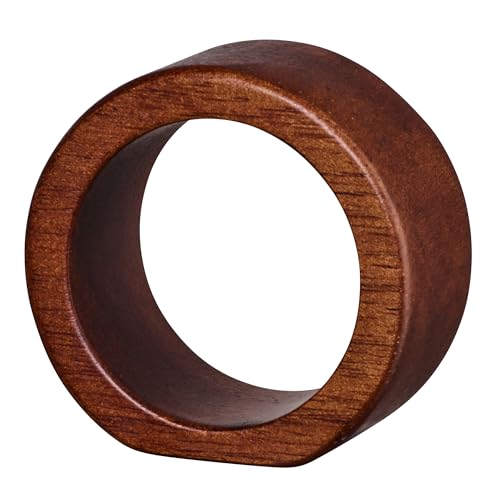 ASA Selection 2er Set Serviettenringe Rund Glatt Wood L 5,3 cm B 5,3 cm H 2,5 cm von ASA