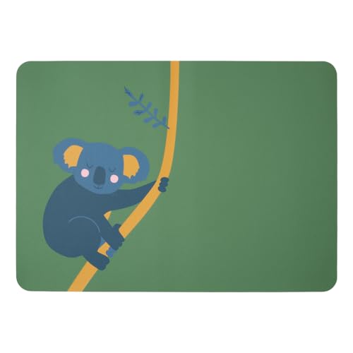 ASA Kids Tischset Koala Konrad aus PVC in Lederoptik in der Farbe Grün-Blau, Maße: 46cm x 33cm x 0,2cm, 78843420, Mittel ASA Kids Tischset Koala Konrad aus PVC in Lederoptik in der Farbe Grün-Blau, Maße: 46cm x 33cm x 0,2cm, 78843420, Mittel von ASA