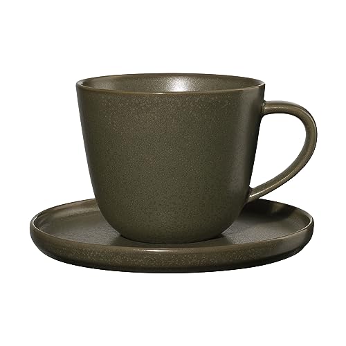 ASA Selection coppa nori Kaffeetasse mit Unterer, Kaffee Tasse, Teetasse, Untertasse, Porzellan, Grün, 250 ml, 19020192 ASA Selection coppa nori Kaffeetasse mit Unterer, Kaffee Tasse, Teetasse, Untertasse, Porzellan, Grün, 250 ml, 19020192 von ASA
