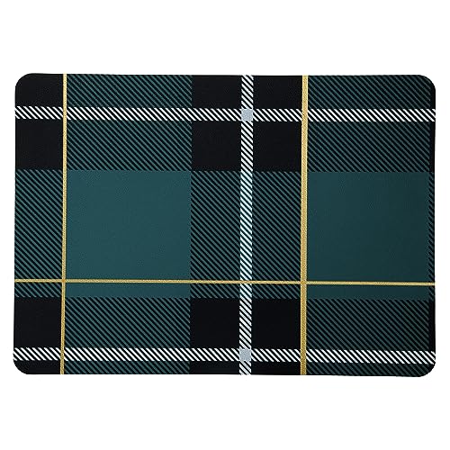 ASA Tartan Tischset, Kunststoff, Petrol, 46 x 33 cm von ASA