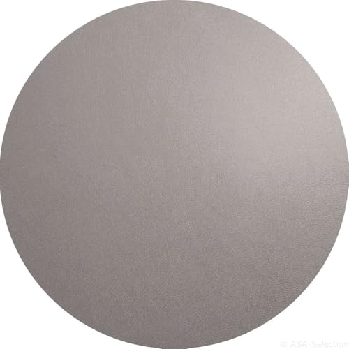 Tischset rund Lederoptik Cement 38 cm von ASA Selection