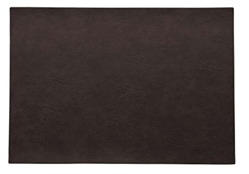 ASA Vegan Leather Tischset, Polyurethane, Black Coffee, 46 x 33 cm von ASA