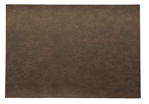 ASA Vegan Leather Tischset, Polyurethane, Nougat, 46 x 33 cm von ASA