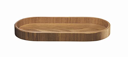 ASA Wood Ovales Tablett aus Weidenholz in der Farbe Natur, Maße: 23cm x 11cm x 2cm, 53697970 von ASA