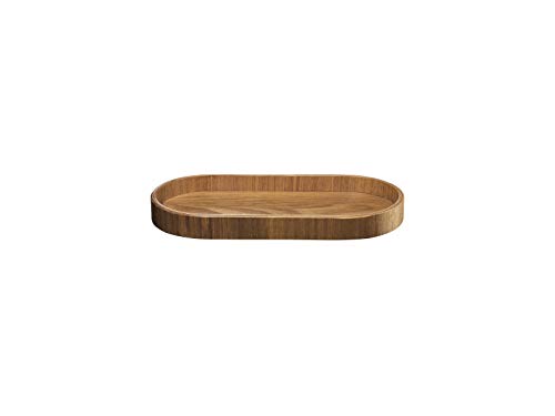ASA Wood Ovales Tablett aus Weidenholz in der Farbe Natur, Maße: 23cm x 11cm x 2cm, 53697970, Brown von ASA