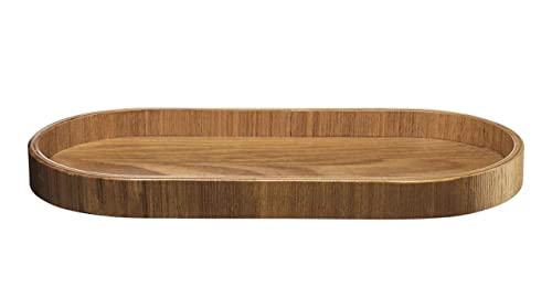 ASA Wood Ovales Tablett aus Weidenholz in der Farbe Natur, Maße: 35,5cm x 16,5cm x 2,5cm, 53696970 von ASA