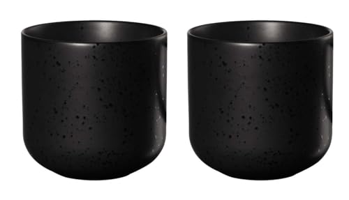 ASA coppatea 2er Set Teebecher kuro Porzellan 0,2 l, Schwarz von ASA