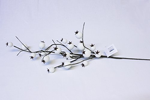 DEKO Zweig Schneebeere -weiß- L. 65 cm von ASA