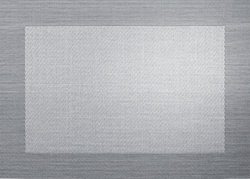 ASA 78088076 Tischset aus Kunststoff quadratisch, Silber/schwarz, 46 x 33 cm von ASA