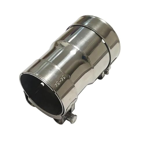 ASADF Auto Auspuffblende 1 Autoteile Auspuffrohr 304 Edelstahl Rohr Reduzierstück Größe Allgemeine Schalldämpferhülse Auto-Auspuffrohrabdeckung(51mm-60mm) von ASADF