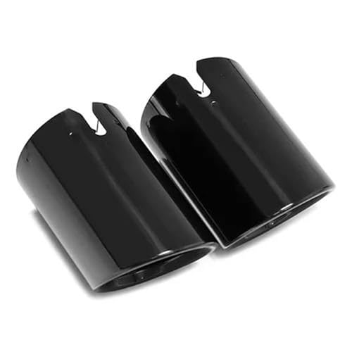 ASADF Auto Auspuffblende Für 3er G20 G21 320D 330i 320i 2023 2024 Schalldämpferspitze Endrohr Ersatz Abgasanlage Düse Auspuffabdeckung Auto-Auspuffrohrabdeckung(1 Pair Black) von ASADF