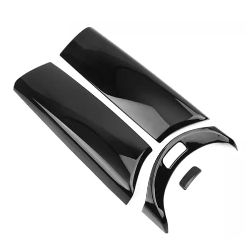 ASADF Auto Interieurleisten 4 Stücke Auto Mittelarmlehne Box Panel Schalter Knopfabdeckung Innenausstattung Für Mercedes Für Benz E GLC C Klasse W205 Interior Decorative(Schwarz) von ASADF