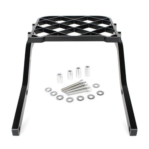 ASADF Gepäckträger Für Grom 125 Für MSX125 2022-2024 Für MSX 125 Rack Träger Montieren Rückenlehne Regal Halter Motorrad Gepäck Halter Halterung Seitengepäckträger(Schwarz) von ASADF