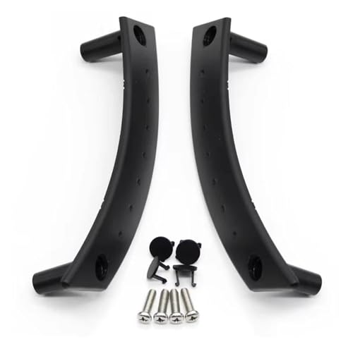 ASADF Innenhaltegriff 1/2PCS Auto Tür Pull Griff Abdeckung Panel Für VW 2000-2010 1C0867171A2QL(Black 2PCs Set) von ASADF