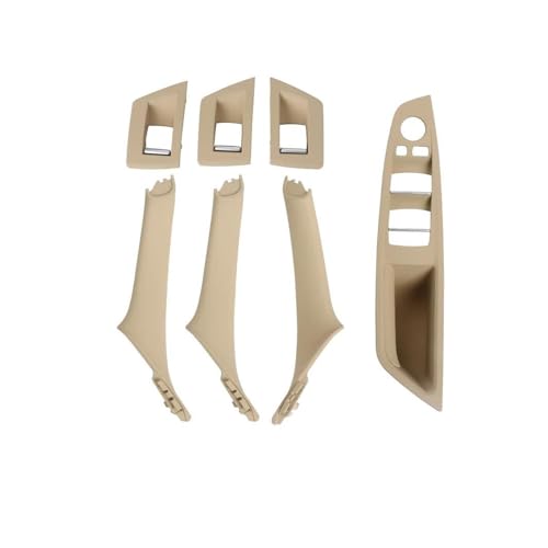 ASADF Innenhaltegriff 7 Farben Auto-Innentürgriffgriff 7-teiliges Set für 5er F10 F18 523 525 528(RHD Beige) von ASADF